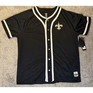 New Orleans Saints Shirt Mens Extra Large Jersey Black 69 NFL Football NOLA